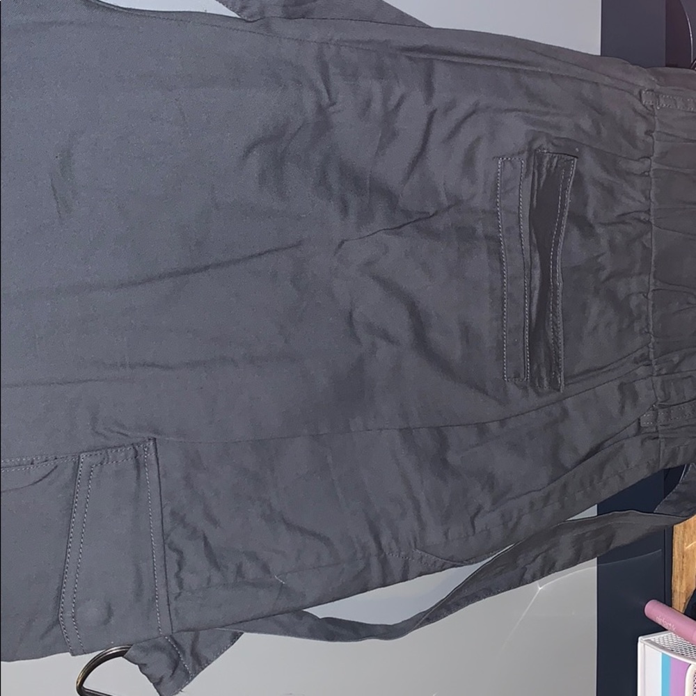 High waisted Gray cargo pants